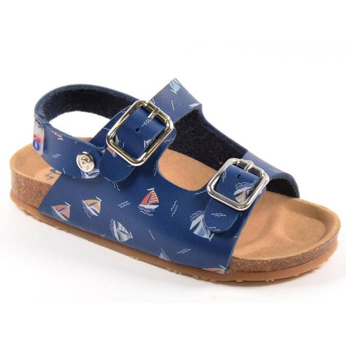 14327 Osito Sandalia Bio Sandalia bio material sintético, cierre con doble hebilla en pala, para un ajuste perfecto. Piso de bio