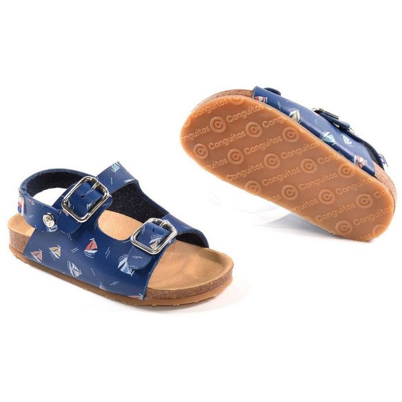 14327 Osito Sandalia Bio Sandalia bio material sintético, cierre con doble hebilla en pala, para un ajuste perfecto. Piso de bio