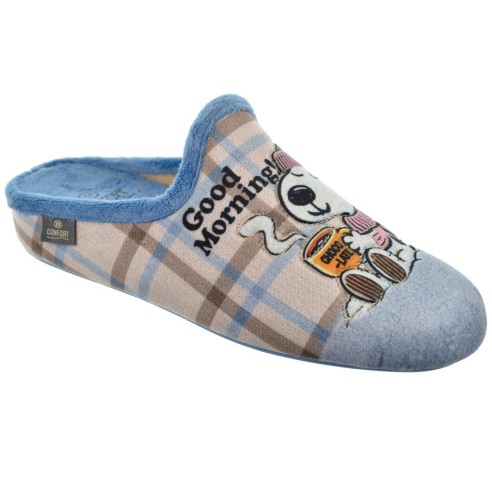 Cmconfort 50304 Zapatilla Casa Textil Confort Mujer