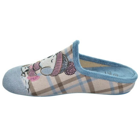 Cmconfort 50304 Zapatilla Casa Textil Confort Mujer