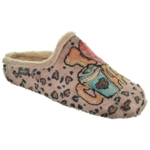 Cmconfort 50314 Zapatilla Casa Textil Confort Mujer