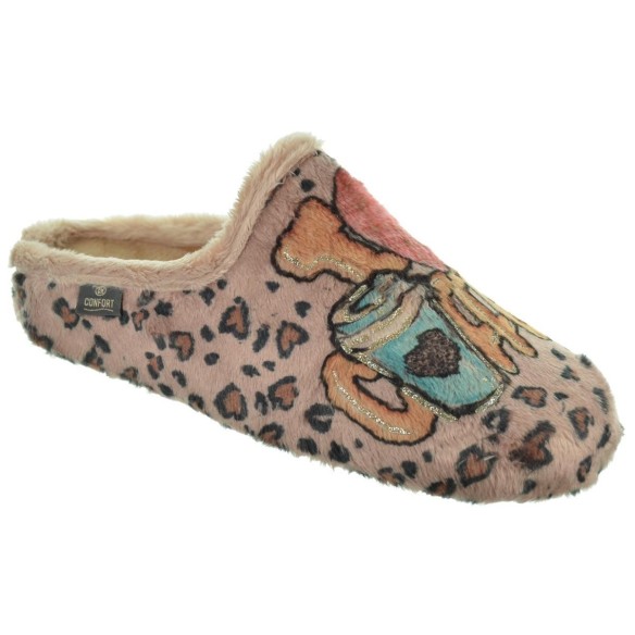 Cmconfort 50314 Zapatilla Casa Textil Confort Mujer