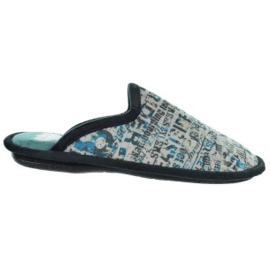 Biorelax 1565 Zapatilla Casa Textil Pies Delicados Hombre