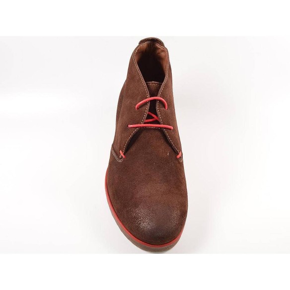 5301 Baerchi Botín Comprar Botín en piel serraje. Forro y plantilla textil. Cierre en cordones ajustables y piso de goma antides