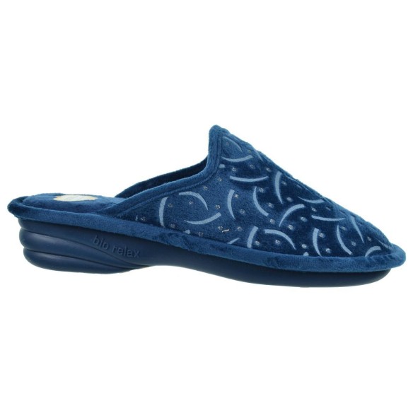 Biorelax 1819 Zapatilla Casa Confort Pies Delicados Mujer azul