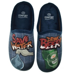 Cmconfort 50362 Zapatilla Destalonada Casa Confort Hombre Beer Cerveza