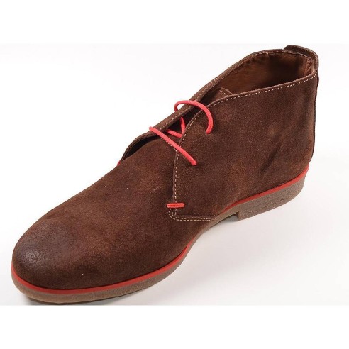 5301 Baerchi Botín Comprar Botín en piel serraje. Forro y plantilla textil. Cierre en cordones ajustables y piso de goma antides