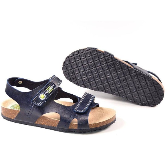 596820 Pablosky Sandalia Sandalia bio sintético, con doble velcro ajustable. Plantilla textil transpirable y anti bacteria. Piso