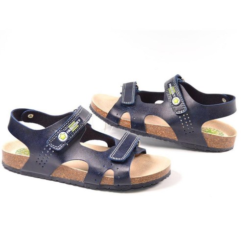 596820 Pablosky Sandalia Sandalia bio sintético, con doble velcro ajustable. Plantilla textil transpirable y anti bacteria. Piso