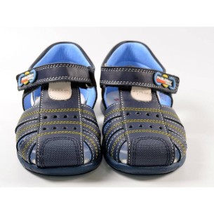 090922 Pablosky Sandalia Sandalia de piel. Puntera y talón reforzado, con velcro ajustable. Plantilla acolchada absorbente y ant 2