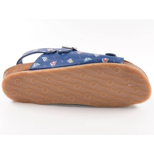 28554 Conguitos Sandalia Bio Sandalia bio material sintético, cierre con doble hebilla en pala, para un ajuste perfecto. Piso de