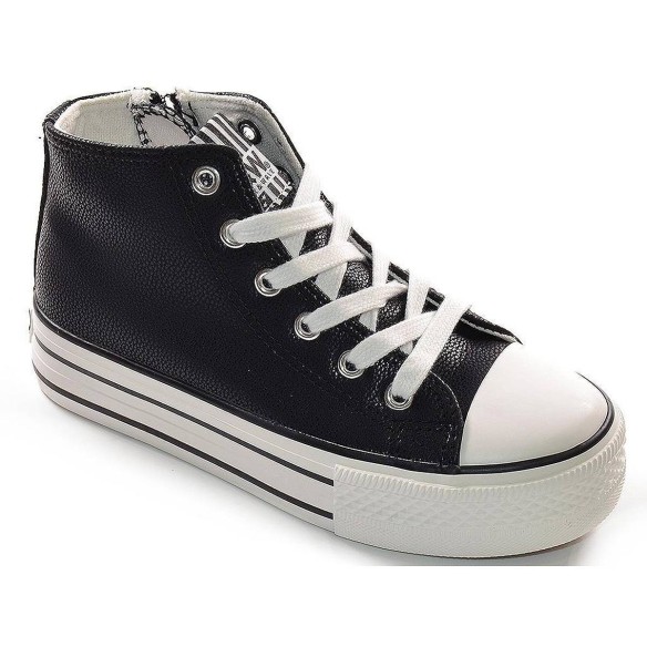 52707 B&w Zapatilla Bota Comprar Zapatilla de caña alta en sintético, forro interior y plantilla en textil. Cremallera interior 