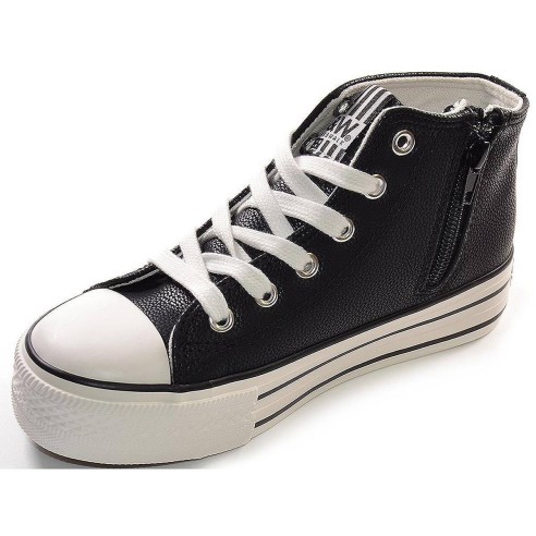 52707 B&w Zapatilla Bota Comprar Zapatilla de caña alta en sintético, forro interior y plantilla en textil. Cremallera interior 