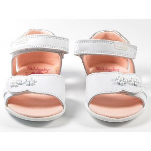 073400 Pablosky Sandalia Sandalia de piel. Pala con velcro, talón reforzado y velcro ajustable. Plantilla acolchada supe absorbe 2