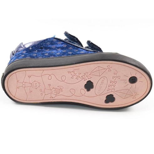 952120 Pablosky Botín Comprar Botín en textil, forro transpirable y planta interior de piel. Doble velcro, puntera de goma, piso