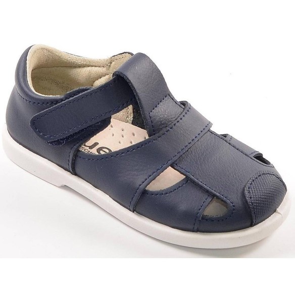 24401 Xiquets Sandalia Sandalia de piel, plantilla en piel acolchada extraíble, cierre con velcro ajustable y piso de goma antid