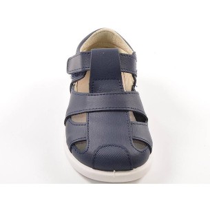 24401 Xiquets Sandalia Sandalia de piel, plantilla en piel acolchada extraíble, cierre con velcro ajustable y piso de goma antid 2