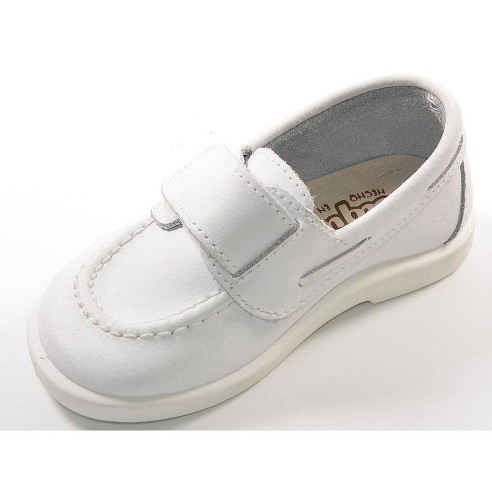 80500 Xiquets Nautico 80500 XIQUETS. Zapato Náutico de piel. Cierre en velcro ajustable, plantilla de piel acolchada extraible y