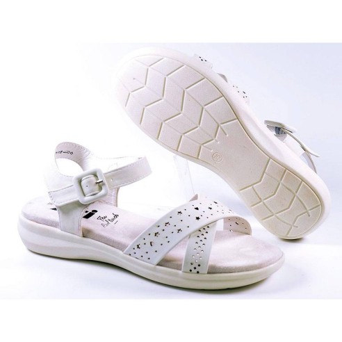 57515 Xti Kids Sandalia Sandalia sintética, pala tiras cruzadas con un bonito perforado, pulsera con hebilla lateral regulable. 