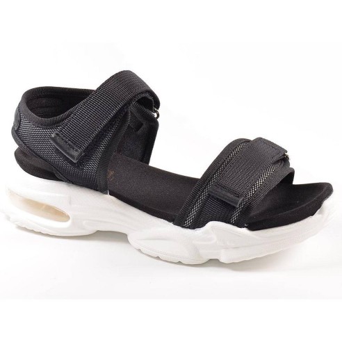 57619 Xti Sandalia Sandalia material textil, tiras con velcro en pala y tobillo. Planta acolchada, muy confortable y piso de pla