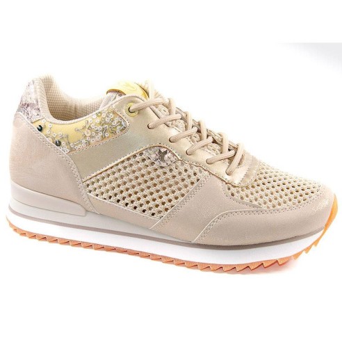 Diana Yumas Sneaker Sneaker de nylon perforado y sintético. Cierre en cordones ajustable. Plantilla textil con cuña interior lát