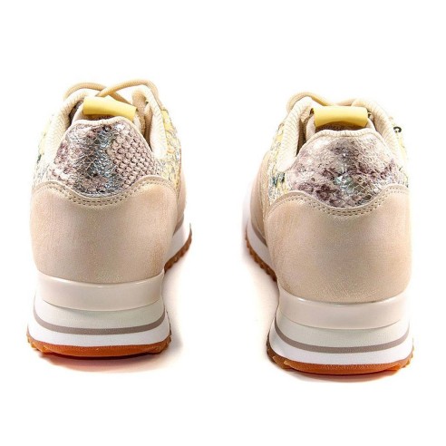 Diana Yumas Sneaker Sneaker de nylon perforado y sintético. Cierre en cordones ajustable. Plantilla textil con cuña interior lát