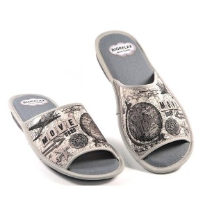 1580 Biorelax Chancla Zapatilla Chancla textil puntera abierta, con esponja técnica y tejidos transpirables de máxima calidad. P 2