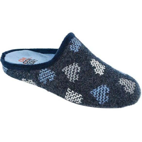 10361 Cm Confort Zapatilla Casa Comprar Zapatilla destalonada, en textil muy suave y plantilla acolchada para un máximo confort.