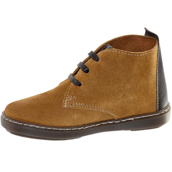 13201 Conguitos Botín Comprar Botín piel serraje . Cierre en cordones ajustables y forro interior en textil. Piso de goma antide