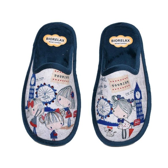 4557 Biorelax Zapatilla Casa Comprar Zapatilla destalonada textil transpirable. Plantilla de látex esponja técnica ergonómica in