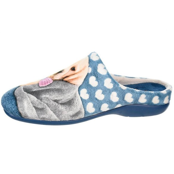 10451 Cmconfort Zapatilla Casa Comprar Zapatilla destalonada, fabricada en textil muy suave y plantilla acolchada. Piso de goma 