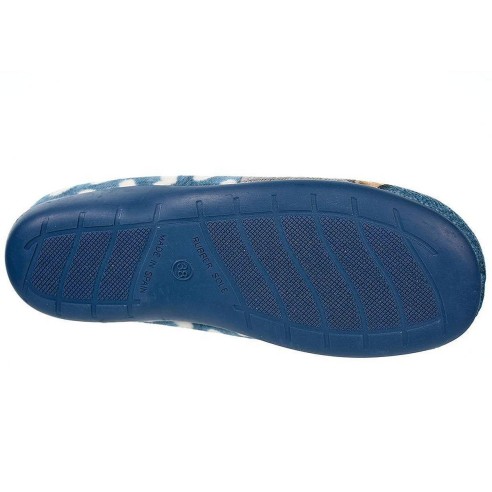 10451 Cmconfort Zapatilla Casa Comprar Zapatilla destalonada, fabricada en textil muy suave y plantilla acolchada. Piso de goma 