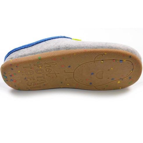 Glanegg  Hot Potatoes! Zapatilla Casa Comprar Zapatillas estar por casa, estampado de fieltro reciclado y planta afelpada poliés