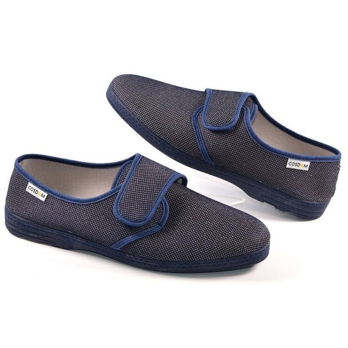 614 Cosdam Zapatilla Zapatilla textil con acolchado transpirable, cierre con velcro en empeine ajustables. Suela antideslizante,