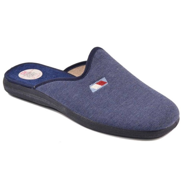 331-27 Calzamur Chancla Zapatilla Chancla textil con puntera cerrada. Plantilla acolchada para un máximo confort. Piso de goma a