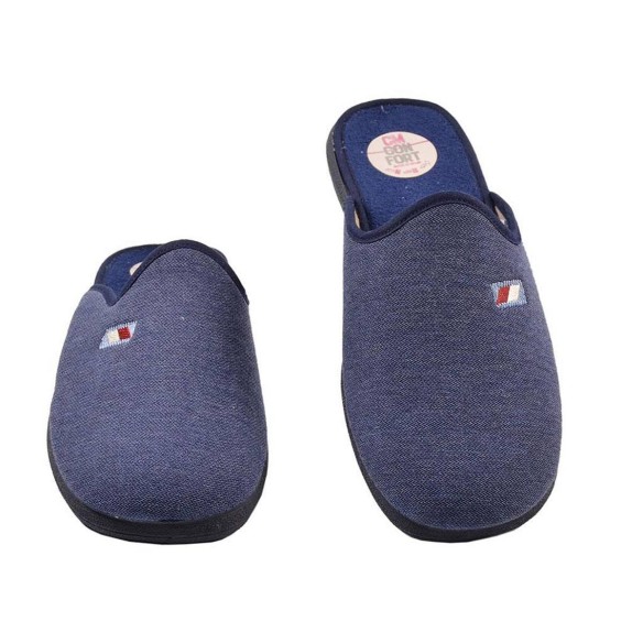 331-27 Calzamur Chancla Zapatilla Chancla textil con puntera cerrada. Plantilla acolchada para un máximo confort. Piso de goma a