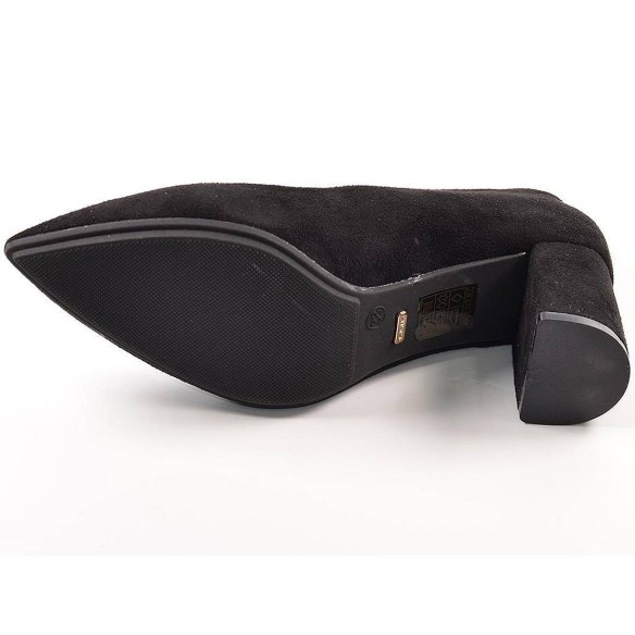 16401 D'Angela Zapato Comprar Zapato salón textil, forro sintético con planta en piel. Piso de caucho y tacón ancho de 6cm. de a