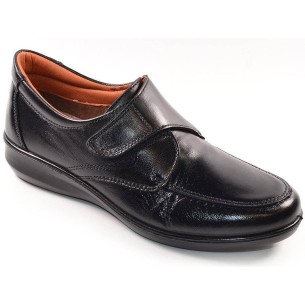 306 Laura Azaña Zapato Confort Comprar Zapato mocasín de piel, forrado en textil y plantilla extraible. Cierre en velcro y piso 