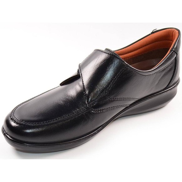 306 Laura Azaña Zapato Confort Comprar Zapato mocasín de piel, forrado en textil y plantilla extraible. Cierre en velcro y piso 