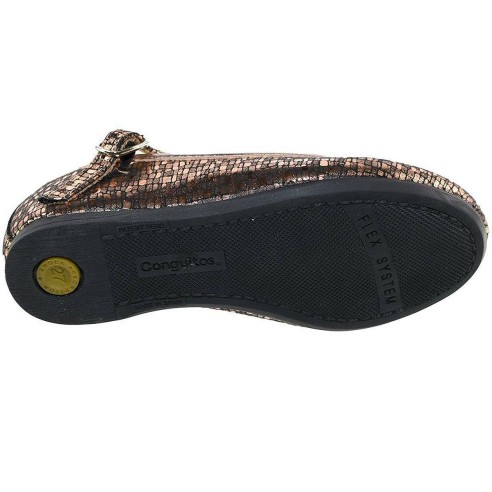 24005 Conguitos Zapato Mercedes Zapato mercedes en sintético metalizado. Forro textil y cierre en hebilla. Piso de goma antidesl