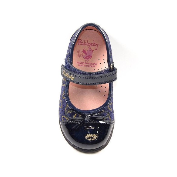 042529 Pablosky Zapato Comprar Zapato Merceditas en material piel y charol. Forrado interior piel y cierre con velcro ajustable.