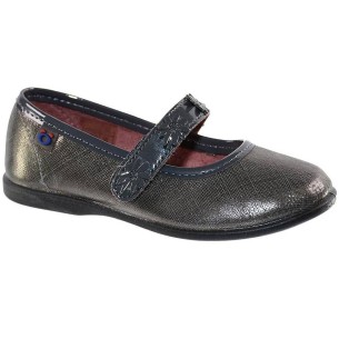 10223 Osito Zapato Mercedes Zapato mercedes en material sintético metalizado. Forrado interior en textil y velcro ajustable. Pis