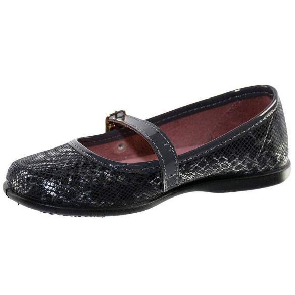 10271 Conguitos Zapato Mercedes Zapato mercedes en material sintético metalizado. Forrado interior en textil y cierre con hebill