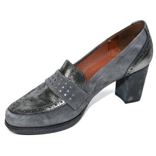 82516 Desireé Zapato Comprar Zapato de piel serraje y piel metalizada en pala y talón. Forro textil. Plantilla confort. Platafor 2