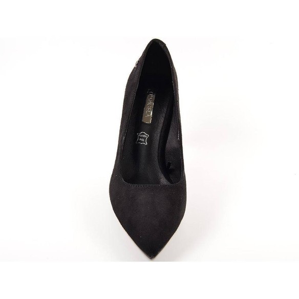 16402 D'Angela Zapato Comprar Zapato salón textil, forro sintético con planta en piel. Piso de caucho y tacón de 8cm. de altura.