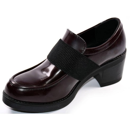 6311 Isteria Zapato Comprar Zapato de charol, con elástico interior y exterior. Piso de goma con tacón ancho de 5cm.