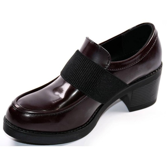 6311 Isteria Zapato Comprar Zapato de charol, con elástico interior y exterior. Piso de goma con tacón ancho de 5cm.