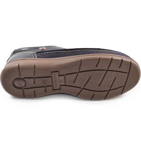 27901 Luisetti Zapato Comprar Zapato Mocasín de piel, forro textil y plantilla acolchada textil extraíble. Cordones ajustables. 
