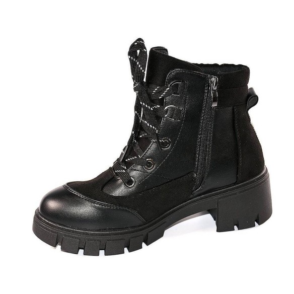 20102 D'Angela Botín Comprar Botín militar sintético y textil. Cierre en cordones y cremallera. Forro y plantilla en textil acol