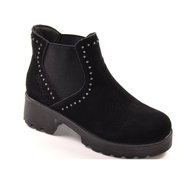 Leonor Chika10 Botín Comprar Botín en ante sintético, forrado interior en textil y elásticos en ambos lados. Piso plataforma en 